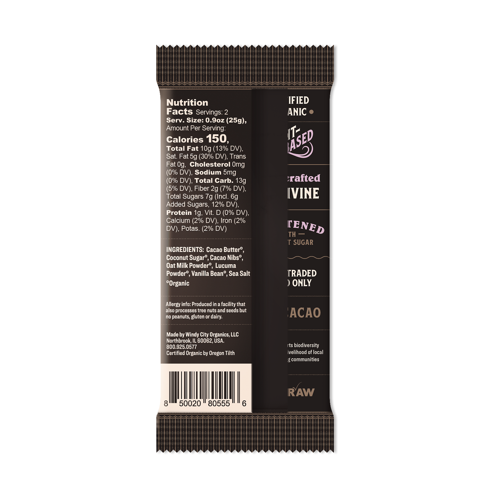 Premium Oat Milk Chocolate Bar - 50% Cacao