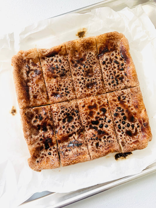 Bourbon Brûlée Snickerdoodle Blondies